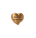 Сердце из бронзы Италия Cagiatti