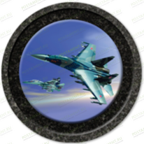 Значок с истребителем 91946