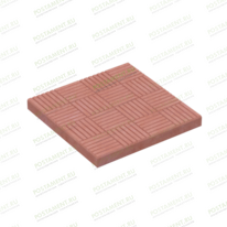 Плитка тротуарная 60108, название Паркет красная, размер 30×30×3