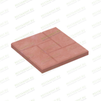 Плитка тротуарная 60105, название Калифорния красная, размер 30×30×3