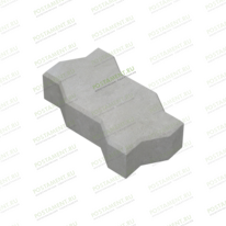Плитка тротуарная 60012, название Волна серая, размер 22,5×11,2×6 