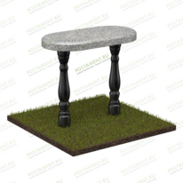 Столик из гранита 57014 для оформления могилы
