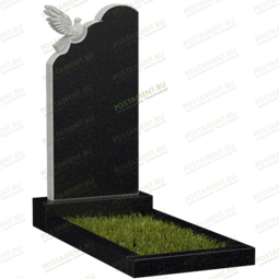 Памятник с голубем и облаками