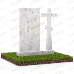 Памятник с крестом составной на могилу