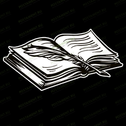 гравировка книги на памятнике из гранита