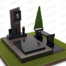 Комплекс с книгой из гранита и лавочкой