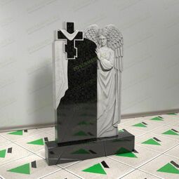 Памятник с ангелом и крестом 14409