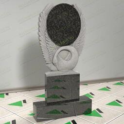 Памятник с лебедем резной