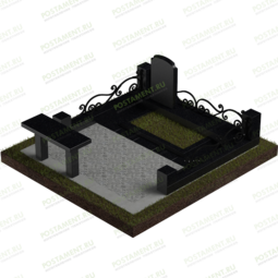 Мемориальный комплекс с тротуарной плиткой