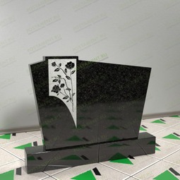 горизонтальный памятник с голубем 15708