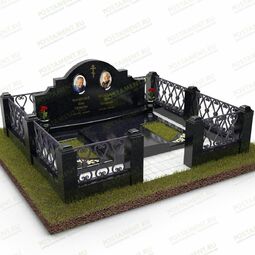 семейный гранитный комплекс на двоих