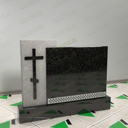 семейный памятник с крестом 15304