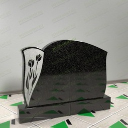 горизонтальный памятник с голубем 15709