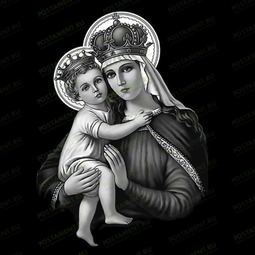 Икона Божией Матери на памятнике