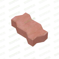 Плитка тротуарная 60112, название Волна красная, размер 22,5×11,2×6 
