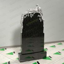 Памятник с березой и голубями № 12131