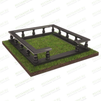 Каменная ограда с балясинами 22151