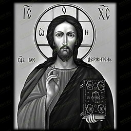 Икона "Господь Вседержитель" на памятник