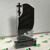 Памятник с розами и крестом № 12513