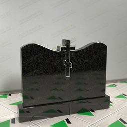 горизонтальный памятник с крестом наверху 15401