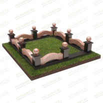 Элитный цоколь на могилу 22145