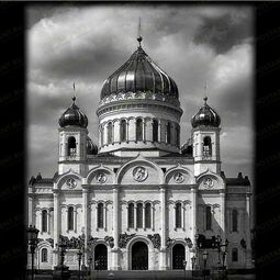 Храм Христа Спасителя на памятник рисунок