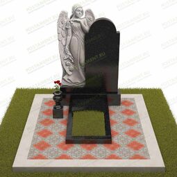 Надгробный комплекс со скульптурой ангела