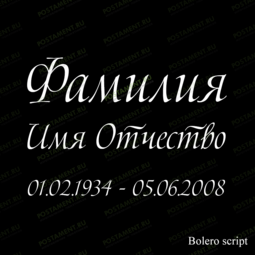 надпись ФИО 91440